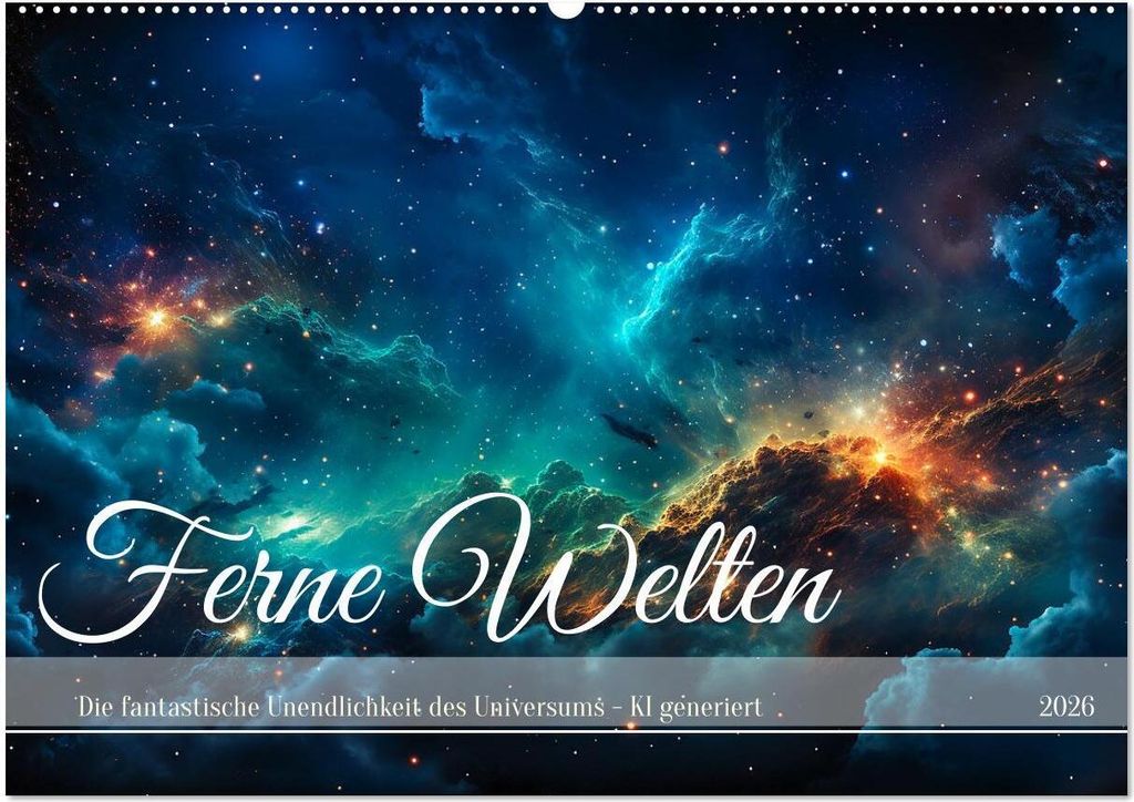 Ferne Welten (Wandkalender 2026 DIN A2 quer), CALVENDO Monatskalender