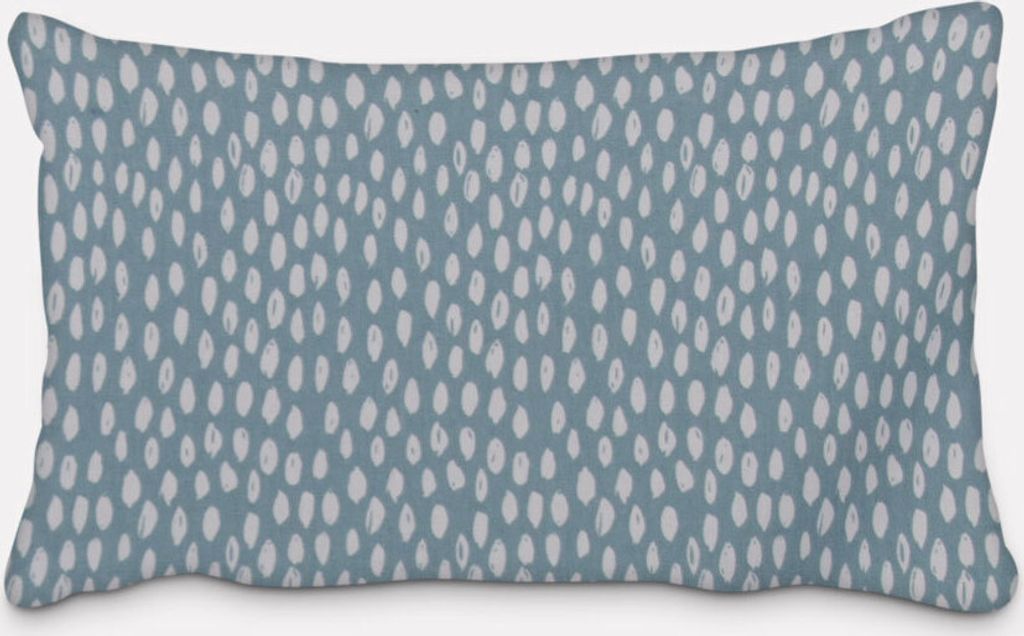 SCHÖNER LEBEN. Kissenhülle Bayside Tupfen Pinselstriche jeansblau hel Größe 40x60cm (HxB) 40x60cm (HxB) Größe