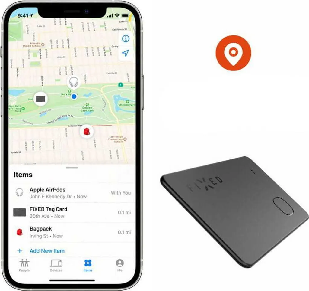 Traceur Bluetooth format carte pour portefeuille Smart Tracker Find My - 5