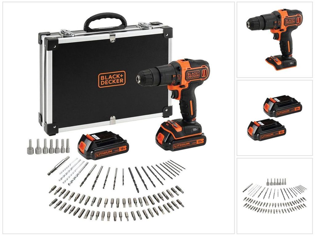 Black & Decker BDCHD18BAFC-QW, Wiertarka pistoletowa, Zdjęcie produktu 