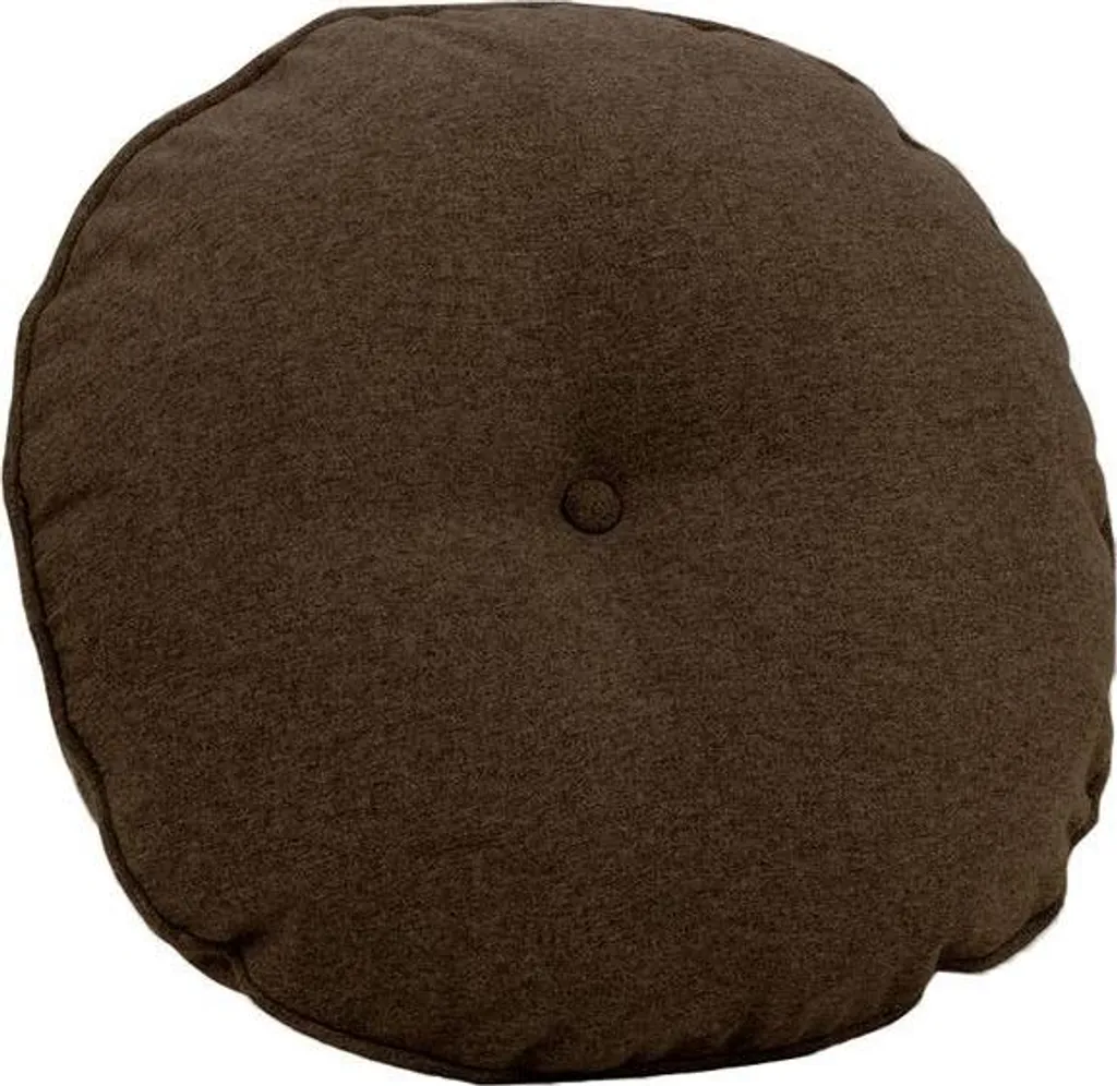 Coussin rond avec bouton Baku 12 - Accessoire déco élégant et chic