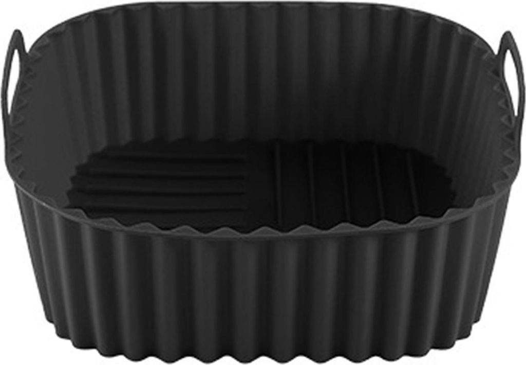 Silikon-Luftfritteusenkorb, wiederverwendbare Silikoneinlagen für die Luftfritteuse, BPA-freie Luftfritteusen-Kochpfanne, Ersatz für Pergamentpap...