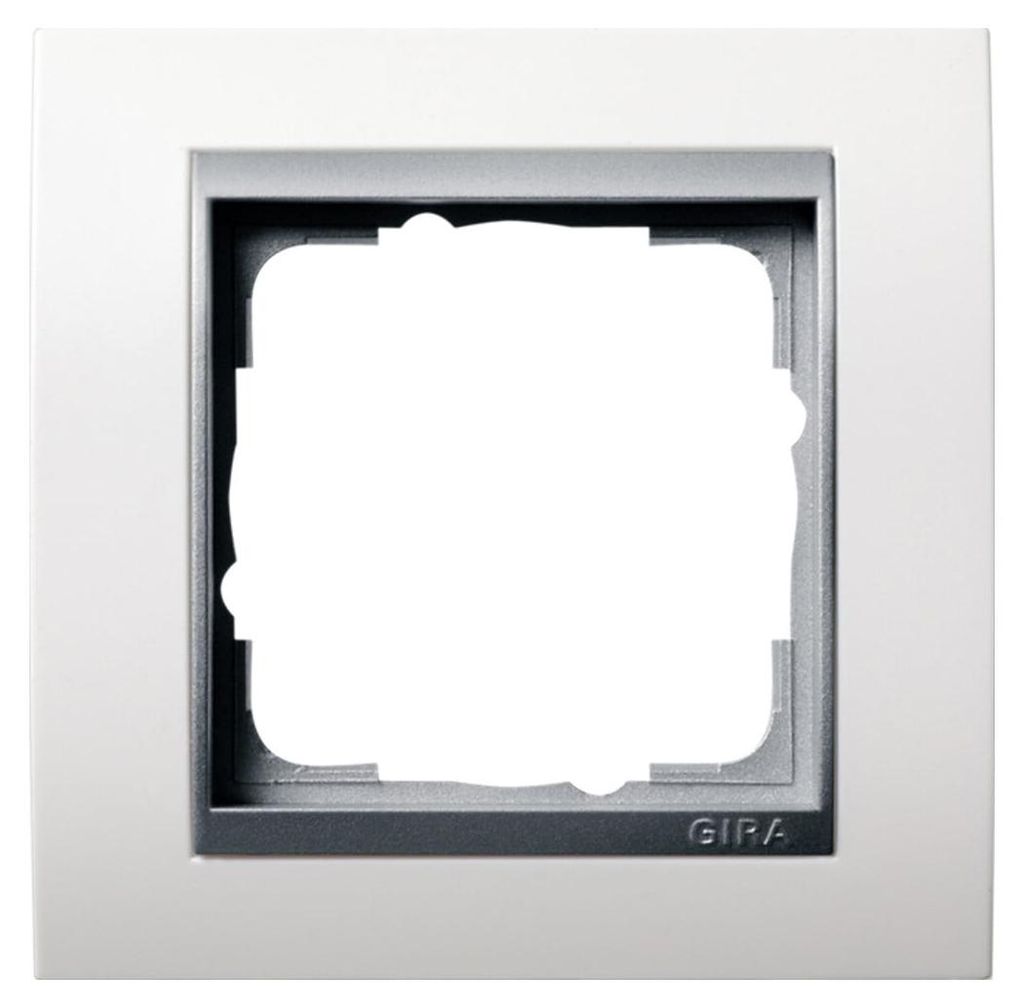 GIRA Event, Aluminium, Weiß, Schraubenlos, 90 mm, 90 mm, 1,14 cm, 1 Stück(e)