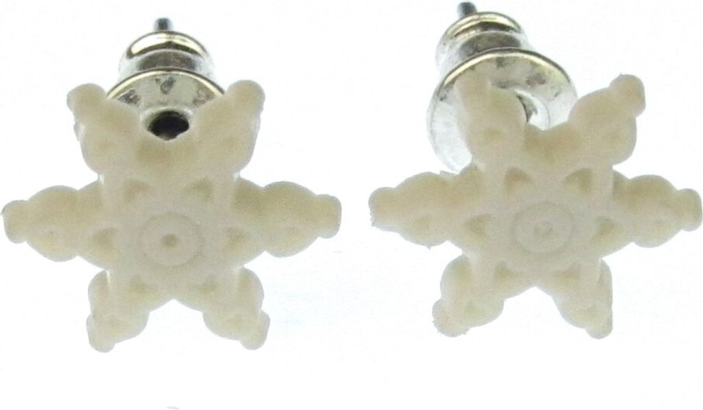 Schneeflocke Ohrstecker Miniblings Eisblume Schnee Weihnachten Winter mini