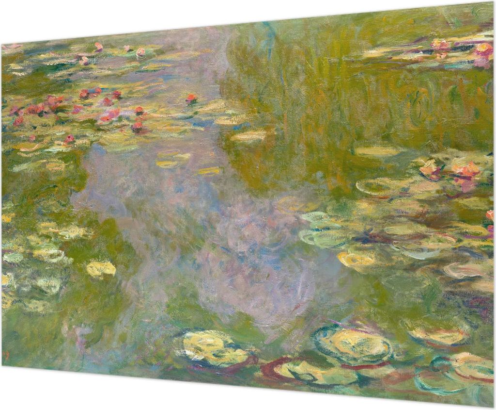 Wandtapete - Dekorative Tapete für Wohnzimmer - Tapetenfolie für Wanddekoration - 312x219 cm - Seerosen