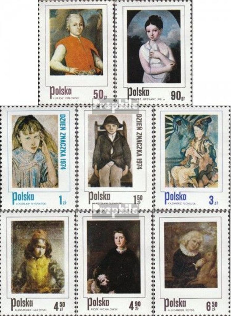 Briefmarken Polen 1974 Mi 2338-2345 (kompl.Ausg.) postfrisch Tag der Briefmarke