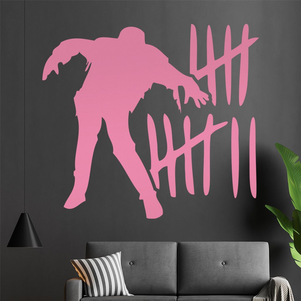 KIWISTAR Zombie Hunter Counter - Liste Treffer Wandtattoo in 6 Größen - Wandaufkleber Wall Sticker - Dekoration, Küche, Wohnzimmer, Schlafzimmer...