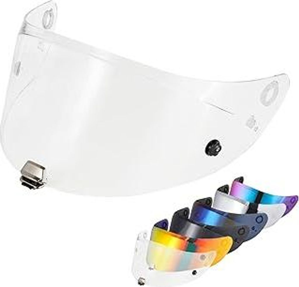 Motorradhelm Visier für Rpha 70/Rpha 11/HJ-26,Motorrad Windschutz Helm Objektiv Visier Vollgesichts,Helmvisier,Motorradhelm Zubehör Ersatz (Klar)