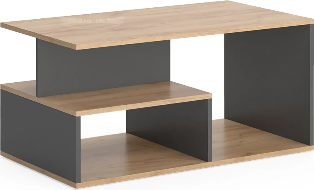 Table basse robuste Vicco Hasso Chêne doré 90 cm facile à nettoyer