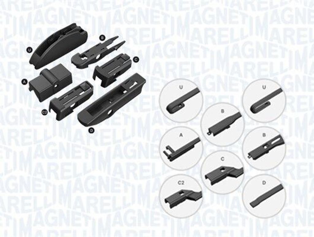 MAGNETI MARELLI Scheibenwischer Vorne für VW Golf IV Schrägheck (1J1) 530mm