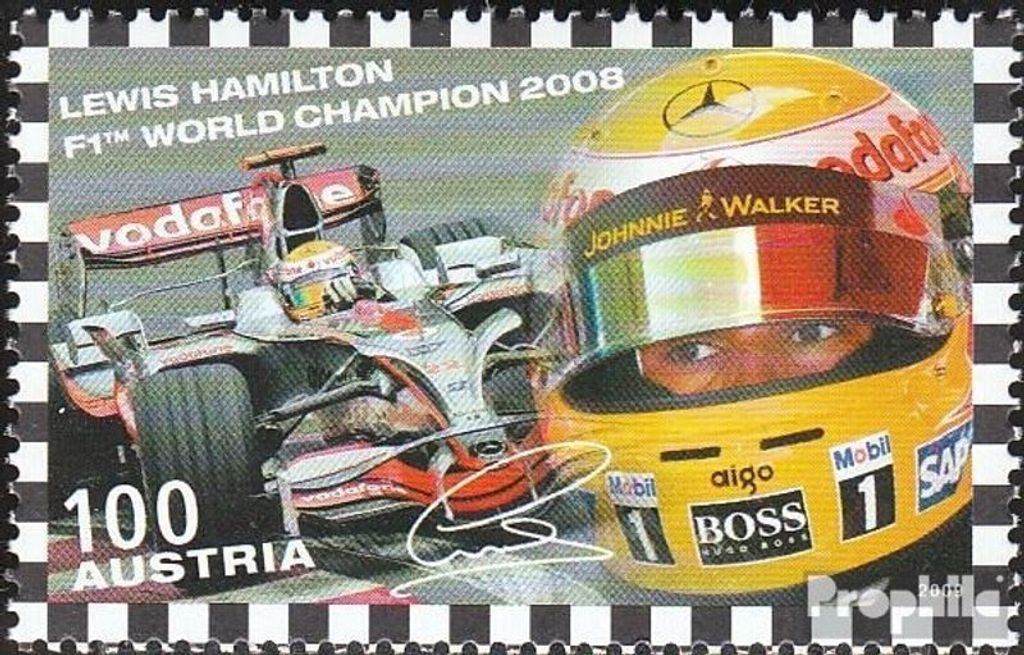 Briefmarken Österreich 2009 Mi 2794 (kompl.Ausg.) gestempelt Formel-1-Rennfahrer