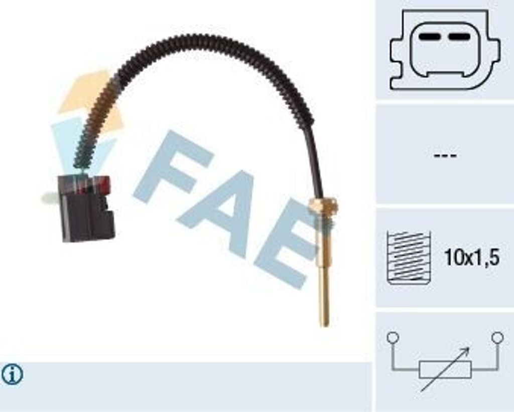 FAE 32428 Kühlmitteltemperatursensor für FORD Transit Mk6 Kasten (V347, V348, FA) Transit Mk6 Bus (V347, V348, FD, FB, FS, FZ, FC) TRANSIT Bus
