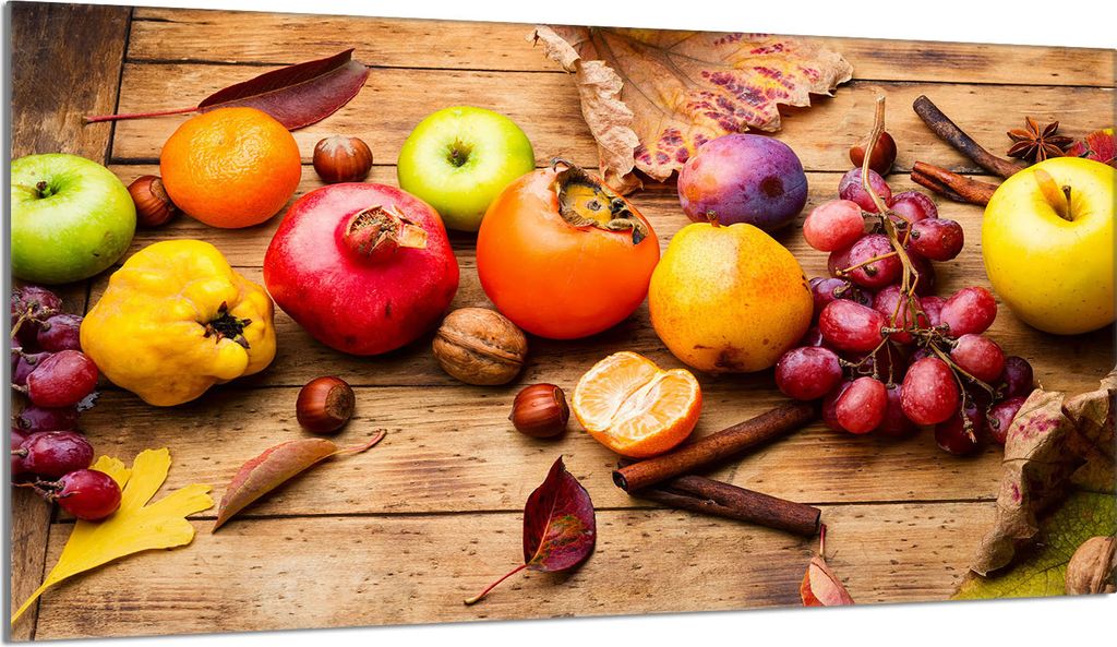 Glas-Herdplattenschutz 90x52 Fruit