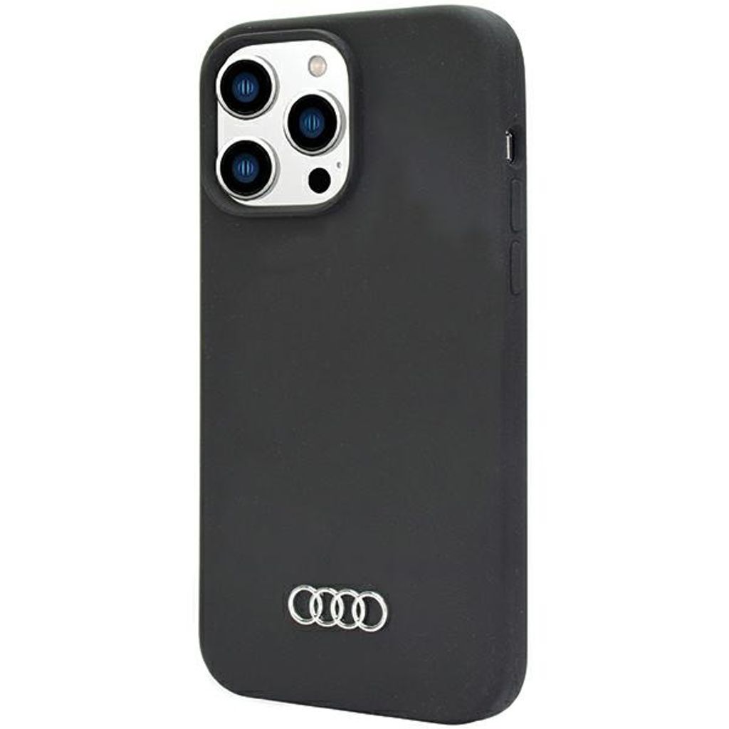 Audi Silicone Case für iPhone 14 Pro schwarz