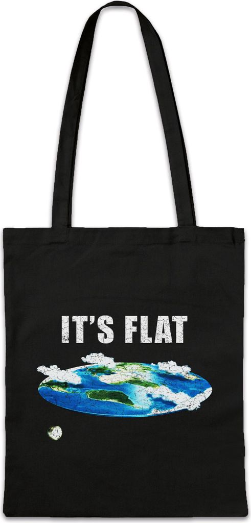 Urban Backwoods Flat Earth IV, Stofftasche, Farbe: Schwarz