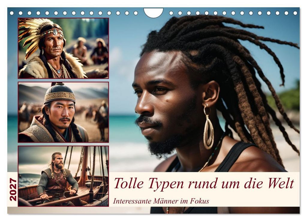 Tolle Typen rund um die Welt (Wandkalender 2027 DIN A4 quer), CALVENDO Monatskalender
