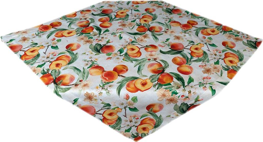 Tischdecke Tischläufer Druck Pfirsiche Frühling 85 x 85 cm