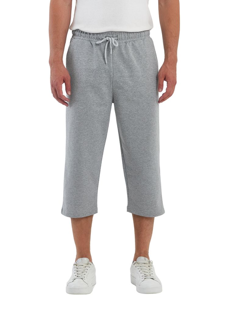 COMEOR Sporthose Herren Kurz – 3/4 Capri Hose Herren - Kurze Hosen Männer Laufshorts Baumwolle Shorts