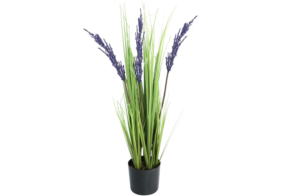 Grande lavande artificielle réaliste 75 cm avec son pot de décoration