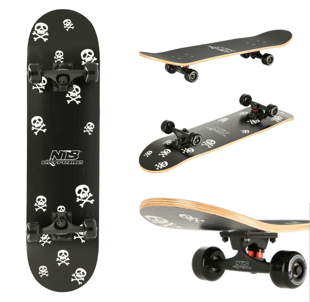 Skateboard NILS Extreme CR3108 Totenköpfe Produktbild 