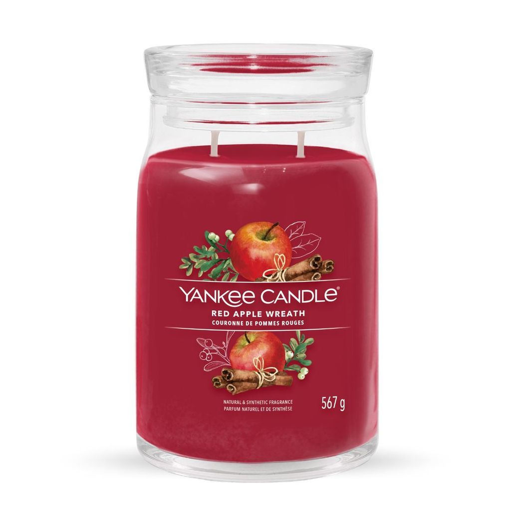 Yankee Candle Red Apple Wreath Signature Scented Candle Obrázek produktu 
