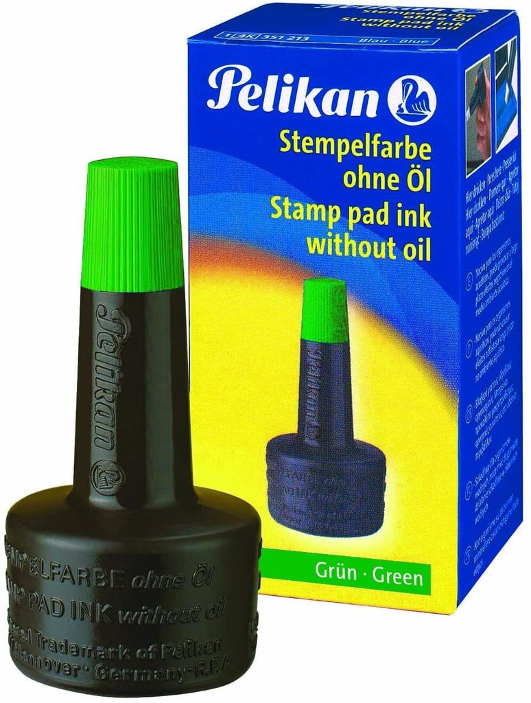 Pelikan Stempelfarbe 4 K - grün - 28 ml - ohne Öl