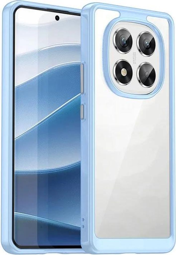 Hülle für Xiaomi Redmi Note 14 Pro 5G / Xiaomi Poco X7 - Phonesta Acrylic Hybrid Back Cover - Blau