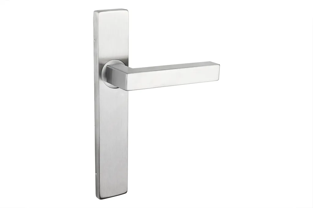 Maniglie Lavuzo Viterbo Acciaio Inox Piastra Rettangolare - Set Completo