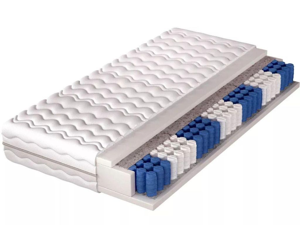 KLICKMOEBEL Doppelseitige Taschenfederkernmatratze 80x200 Comforta 2 – 7-Zonen, mittelfest H3, für gesunden und erholsamen Schlaf