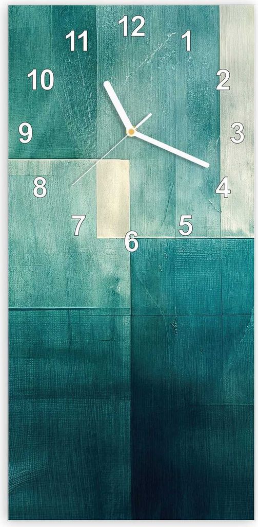 Wanduhr aus Glas mit Motiv Abstrakter Hintergrund- 30 x 60 cm - inkl. Aufhängesystem