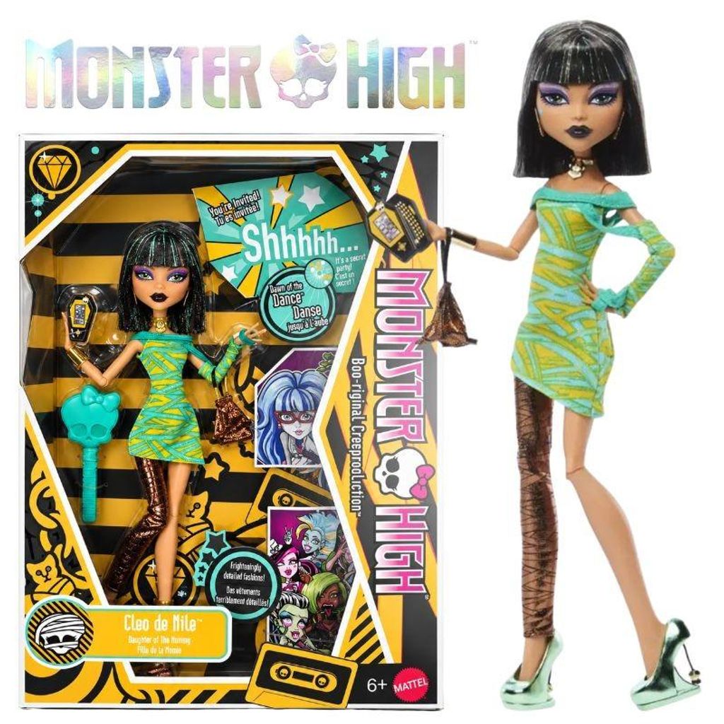 Monster High, "Dawn of the Dance", bambola Cleo De Nile con Immagine del prodotto 