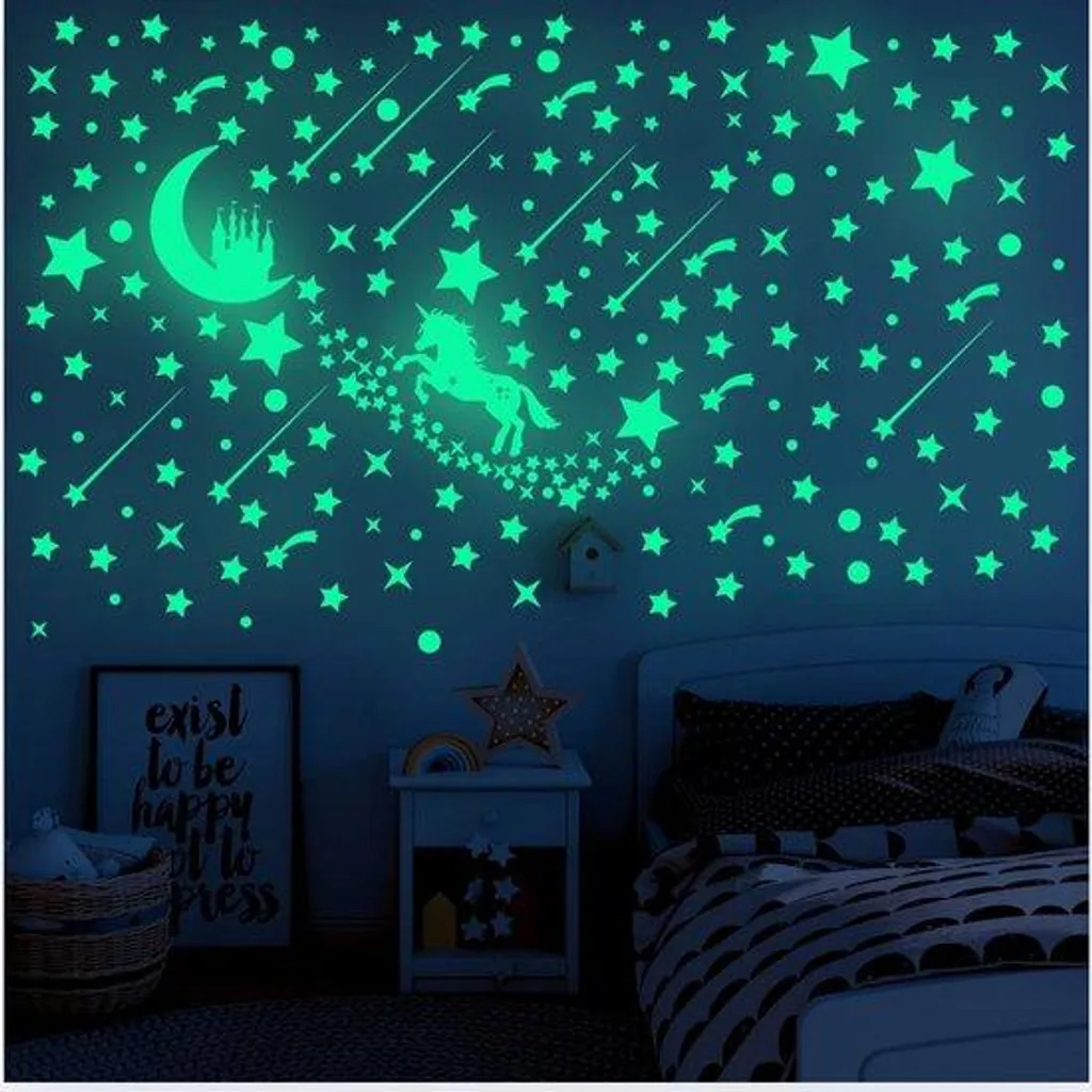 Stickers phosphorescents haute luminosité : 482 étoiles et comètes