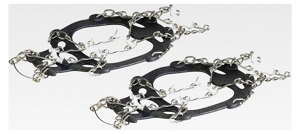 Schuhketten: 1 Paar Ketten für alle Schuhe, Schuhgröße 34-43 (Spikes, Schneeketten, Anti-Rutsch)