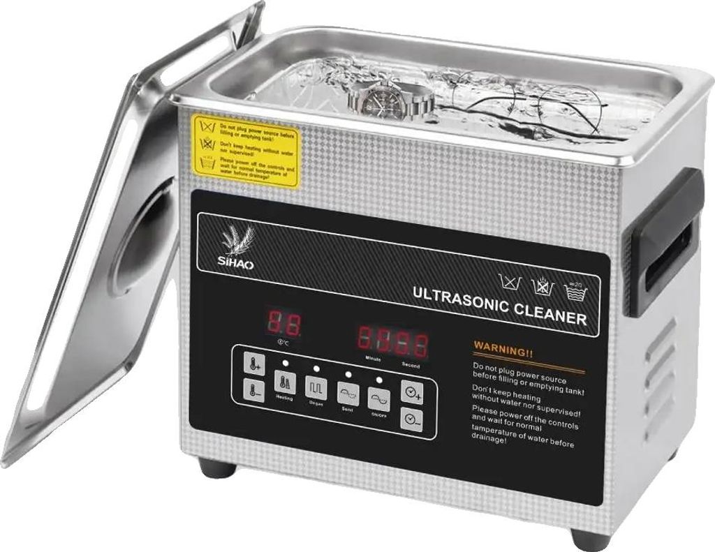 Ultraschallreiniger, kompaktes Design, effiziente Reinigungstechnologie, 3L Schwarz