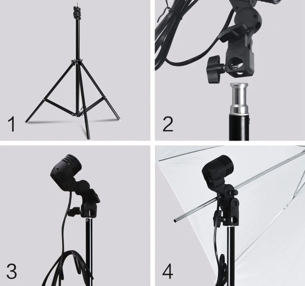 Éclairage studio photo avec boîtes à lumière et fond vert pliable - 3