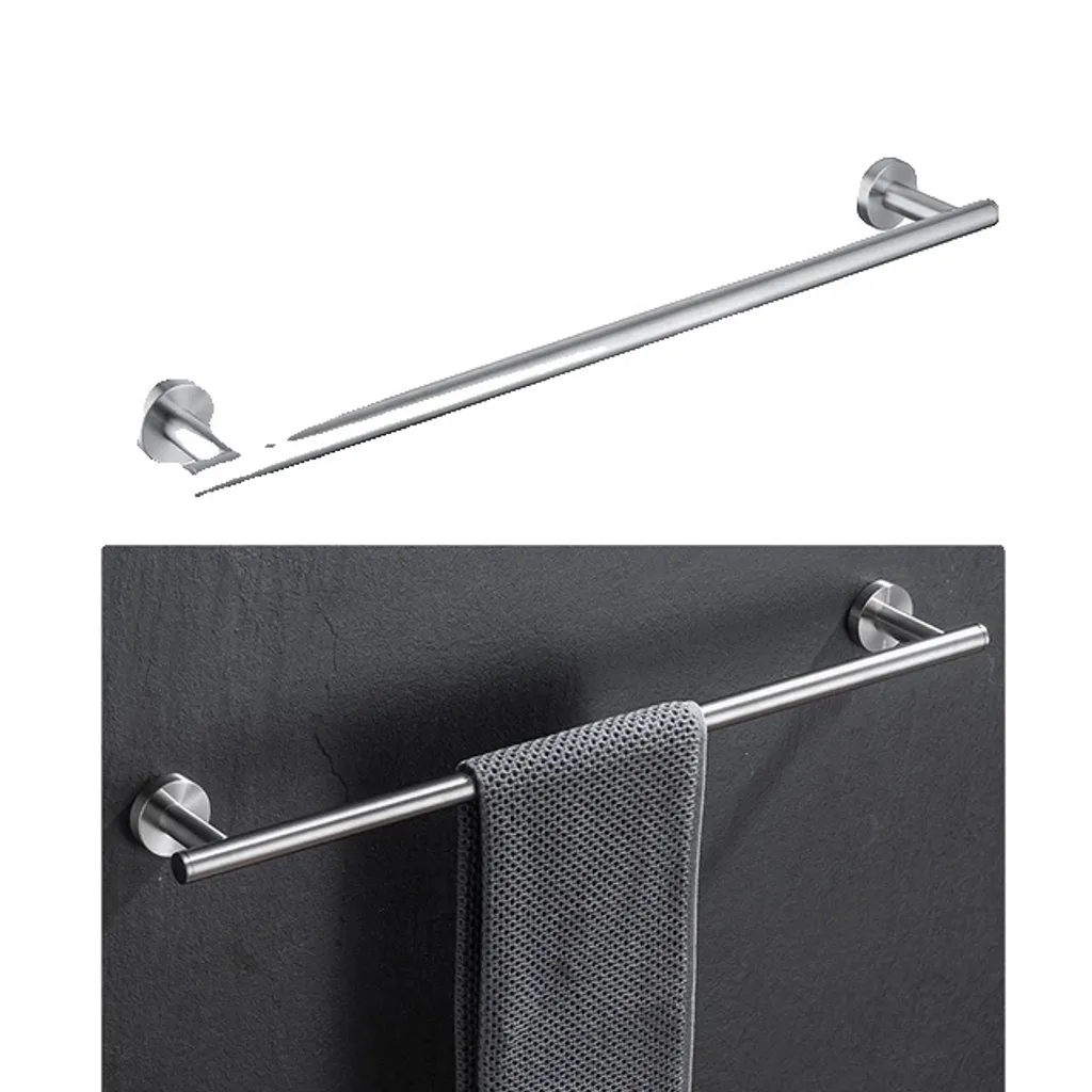 Kit accessoires de salle de bain moderne et barre de douche murale