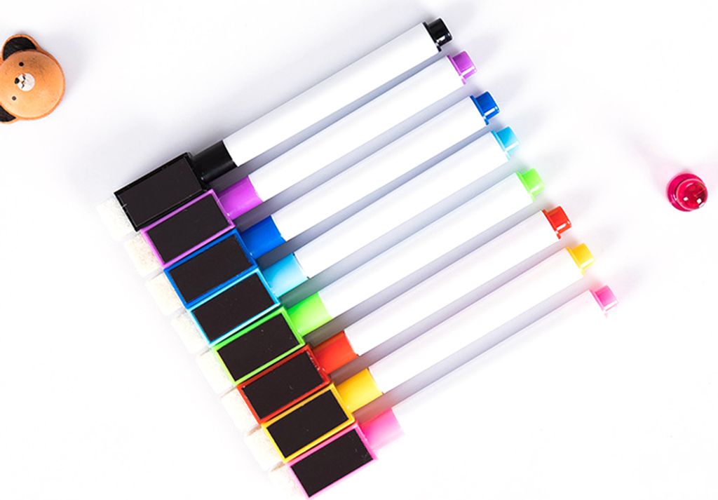 8 Farben trocken abwischbare Marker mit Radiergummikappe, Produktbild 14