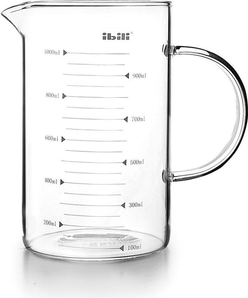 Ibili Gerader Messbecher Mit Griff 1000ml Durchsichtig Durchsichtig One Size