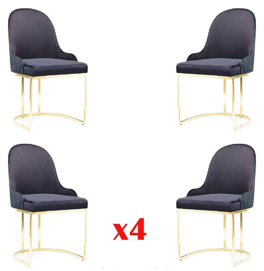 Garnitur Sitz Polster Holz 4x Stühle Möbel Neu Esszimmer Küche Gruppe Set Stuhl
