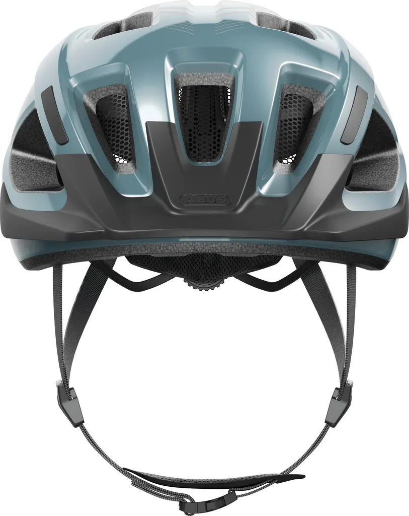 Casque de vélo tout terrain Abus Aduro 3.0 LED bleu glacier taille M
