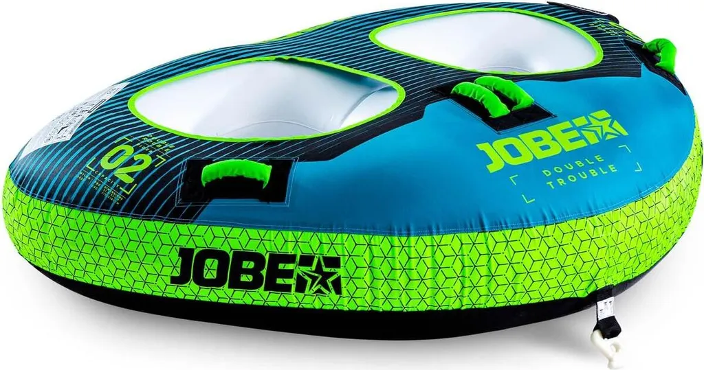Bouée Tractée 2 Personnes Jobe Double Trouble Funtube pour le Nautisme