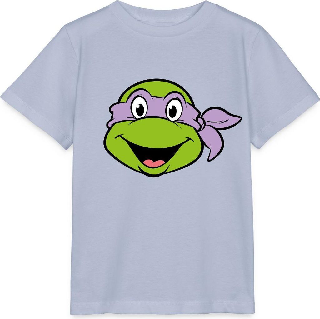 Spreadshirt Teenage Mutant Ninja Turtles Donatello Kostüm Karneval Kinder Basic T-Shirt, 122/128 (7-8 Jahre), Lavendel-Violett