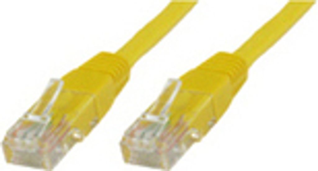 Microconnect UTP510Y, 10 m, Cat5e, U/UTP (UTP), RJ-45, RJ-45, Gelb