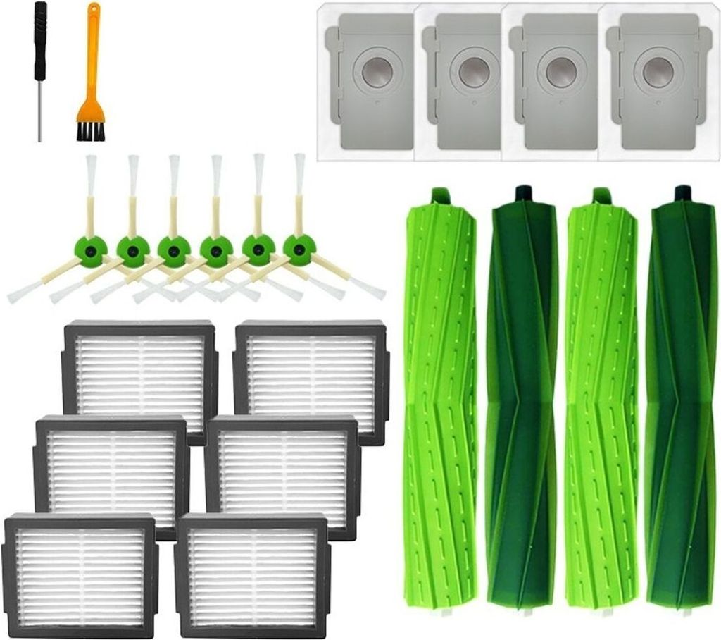 22 Ersatzteile Set für iRobot Roomba I7 / J7 / E5 / E6 / I3 Robot Staubsauger