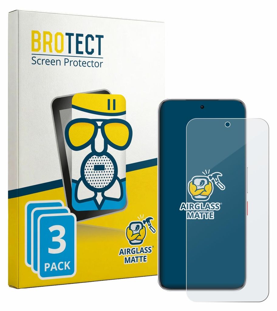 3x BROTECT Entspiegelungs Schutzglas für ZTE Nubia Neo 5 GT Schutzfolie Panzer Folie Glas Display Schutz matt