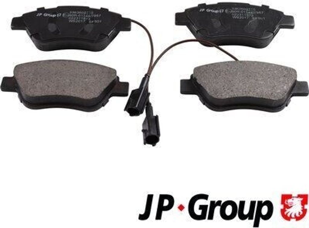 JP GROUP Bremsbeläge Satz Vorne für FIAT 500 (312) 3363602310