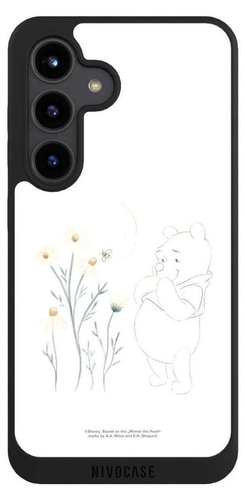 NIVOCASE Handyhülle für Samsung Galaxy S24 Hülle NIVOpure Case Schwarz Biene Disney Winnie Puuh