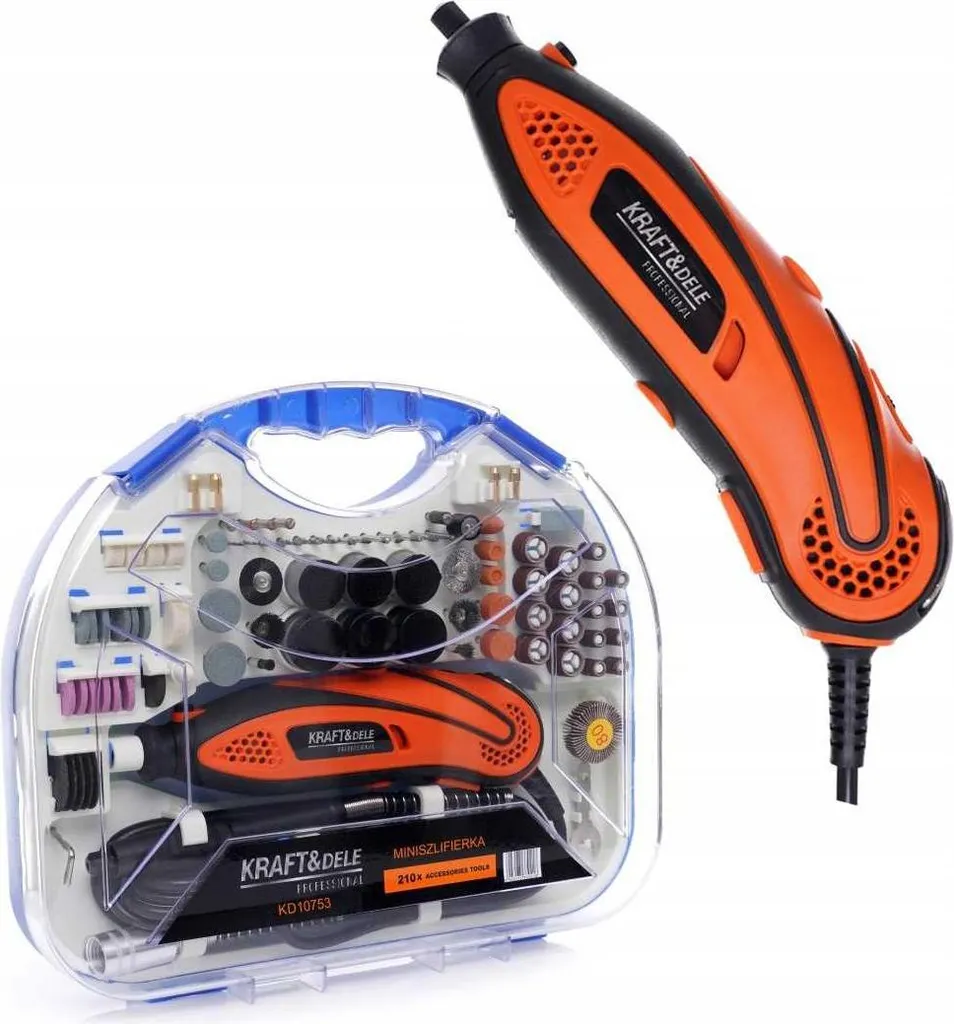 Mini-meuleuse droite Kraft & Dele KD10753 270W avec ses accessoires - 14