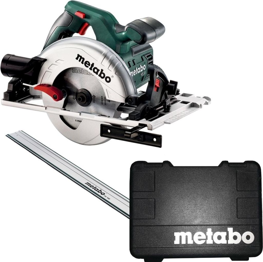 Metabo Handkreissäge Set KS 55 FS + Führungsschiene FS 160 Produktbild 