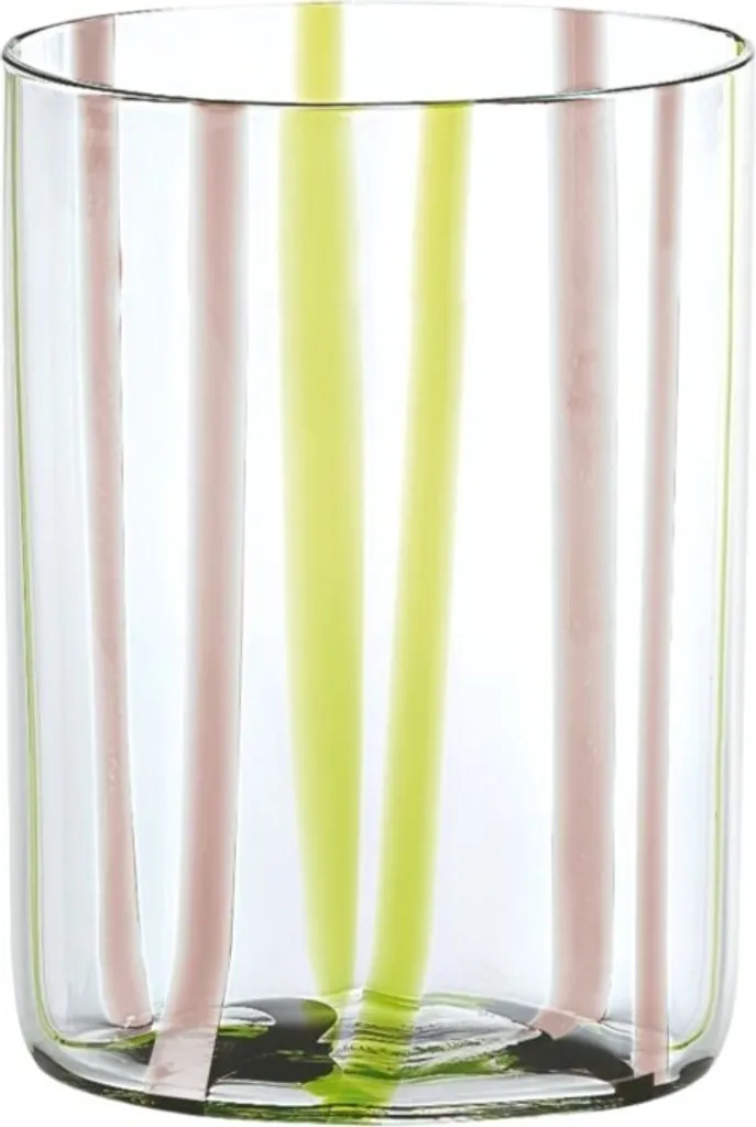 Bicchieri Zafferano Tirache Borosilicato Verde Ametista - Box 6 Pezzi